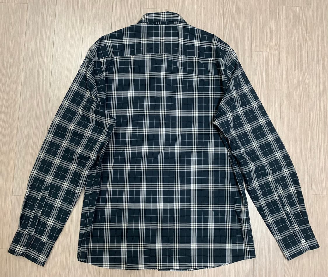 MANGO 망고 체크 셔츠 네이비 상품이미지8