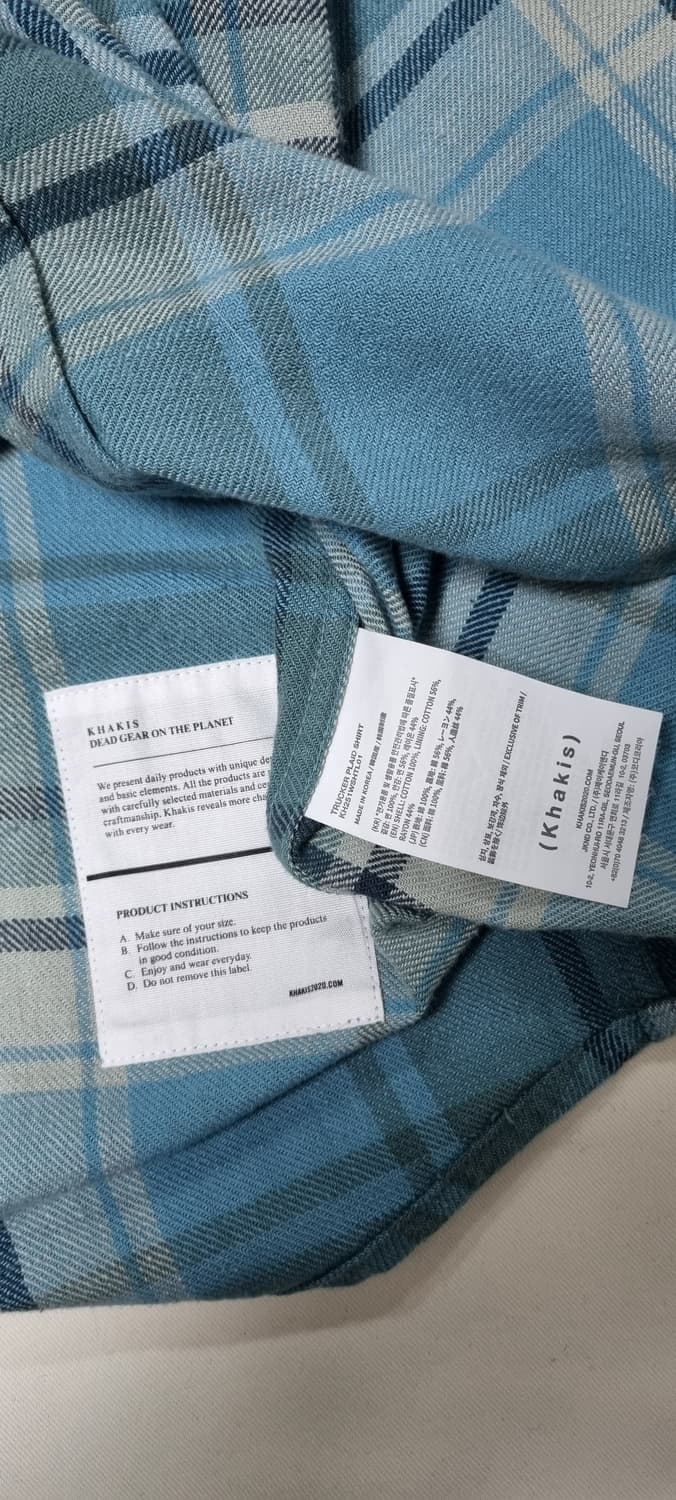 카키스 트러커 플레이드 셔츠 L _ 남성 상품이미지10