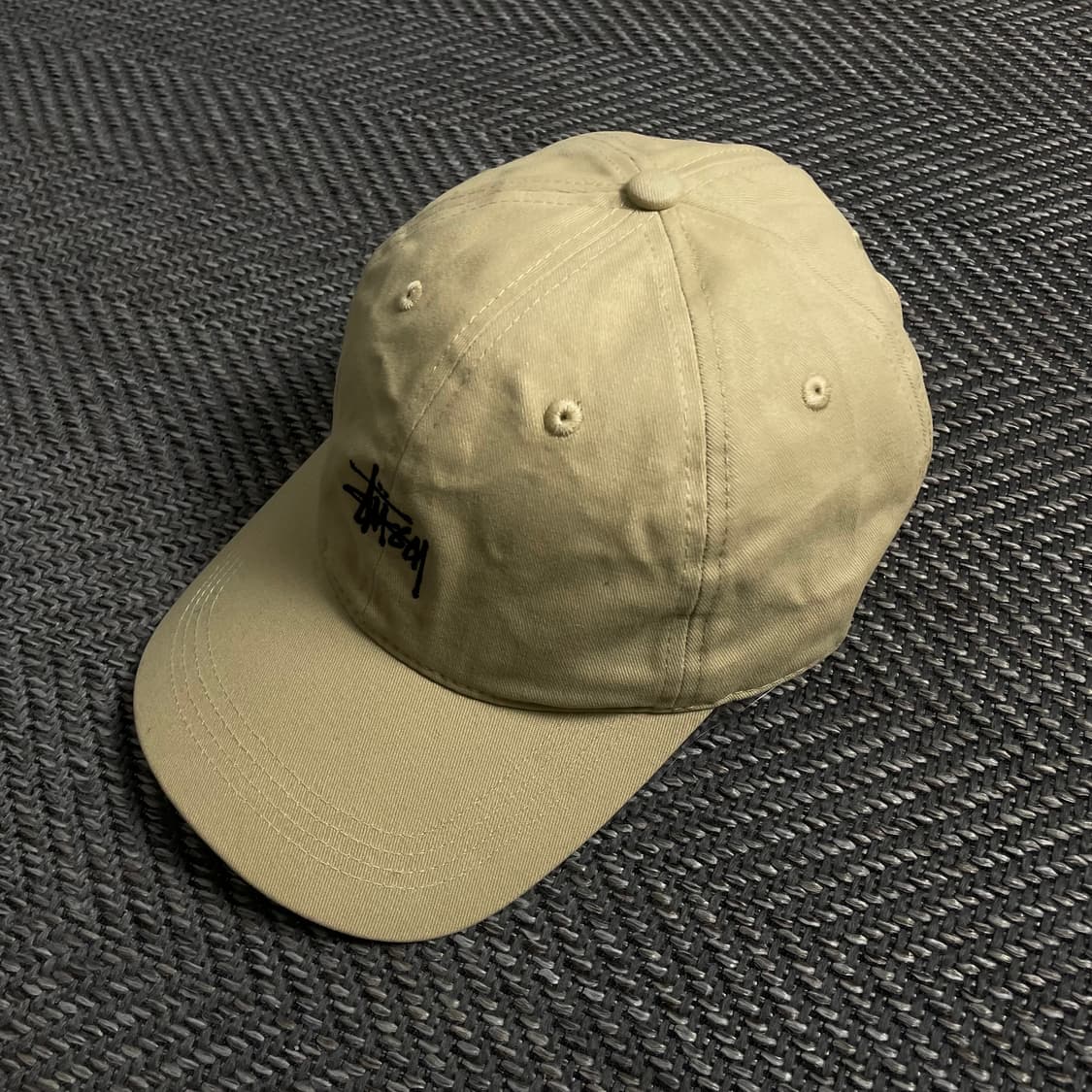 스투시 스탁 로고 베이지 볼캡o 4038 상품이미지3