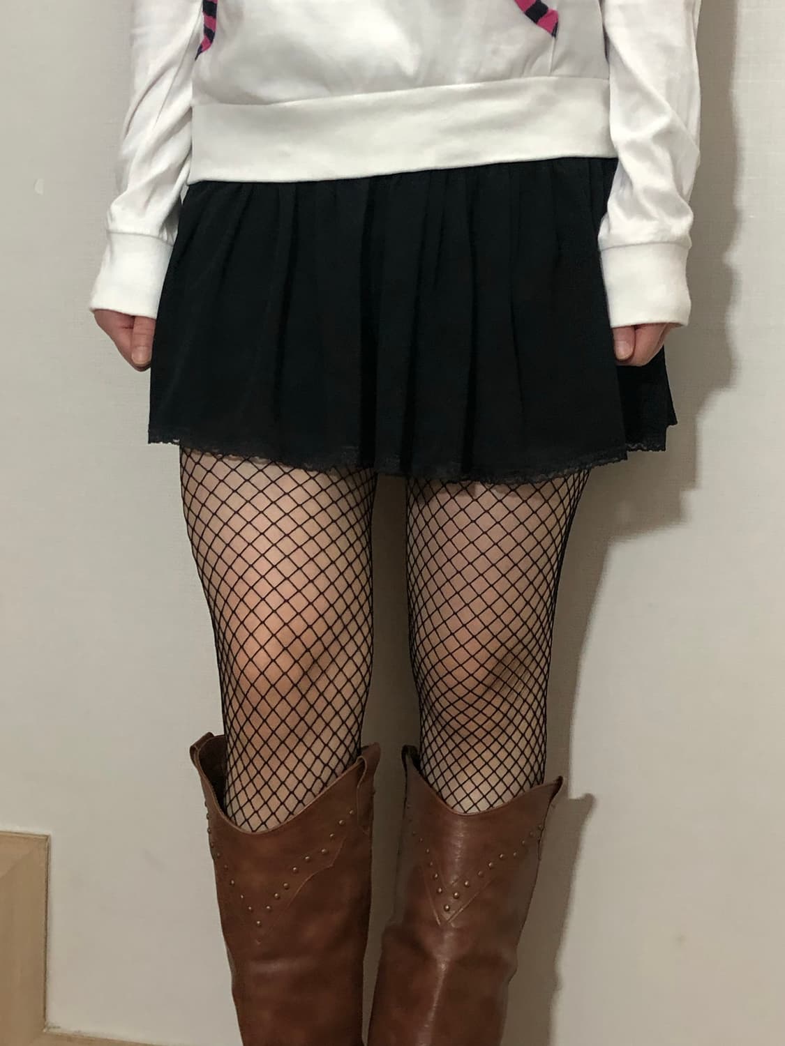 빈티지 블랙 레이스 미니 스커트 상품이미지6