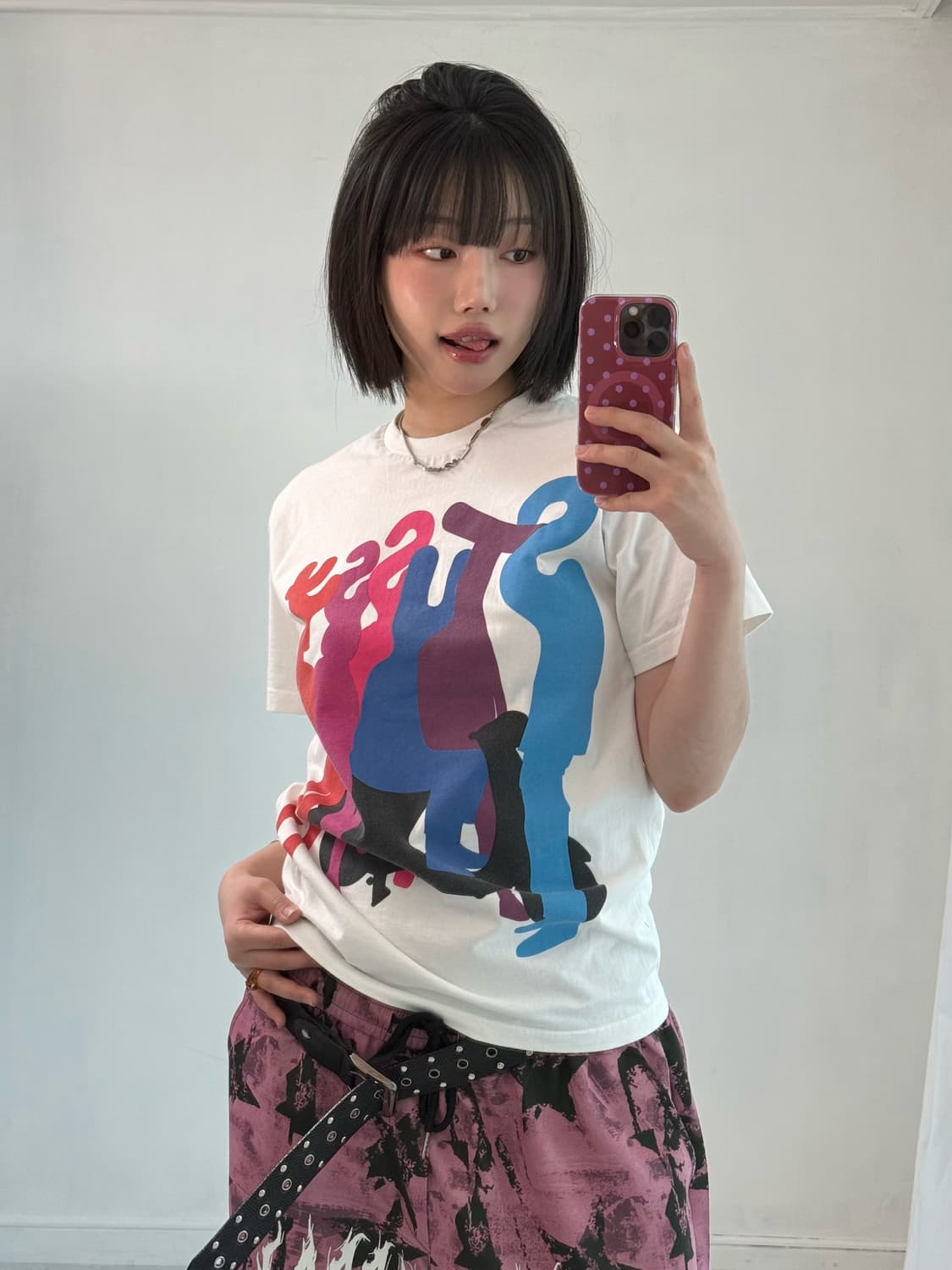 00‘s 스투시 usa 피플 로고 반팔티 상품이미지4