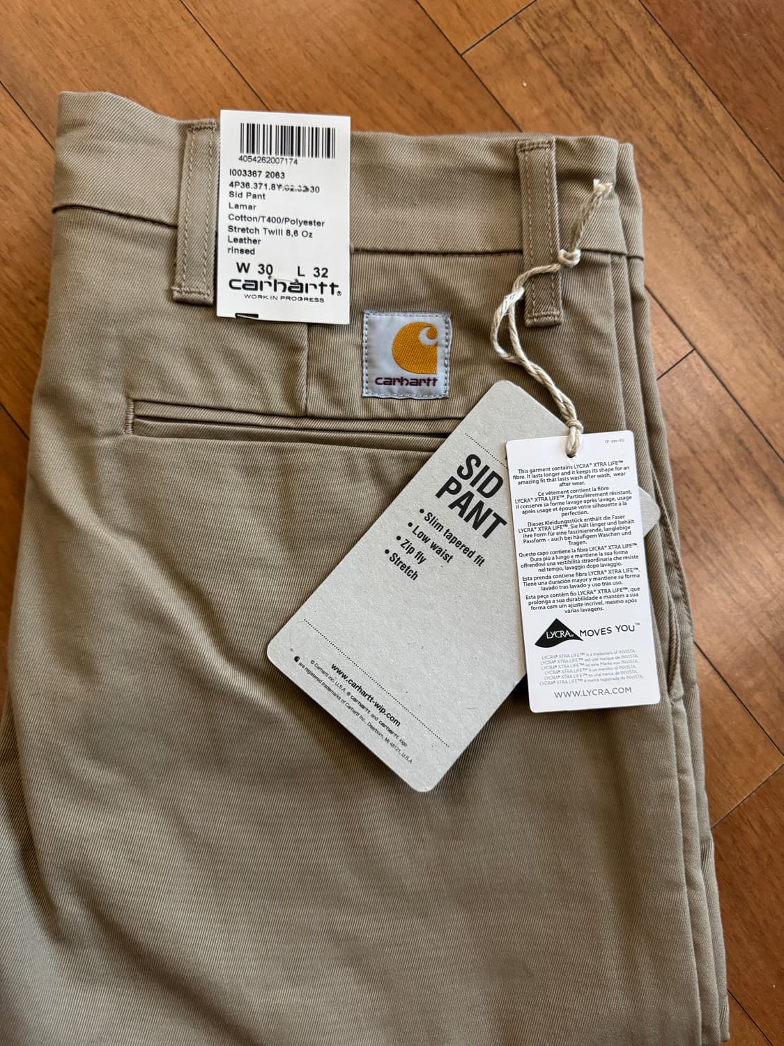 칼하트wip 시드펜츠 30x32 상품이미지3