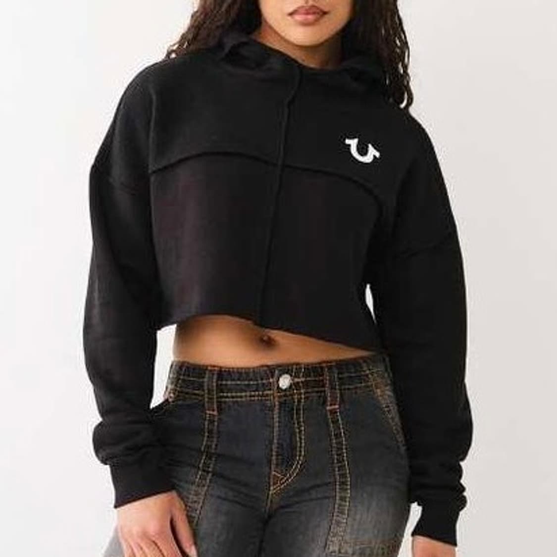 [새제품] 트루 릴리젼 크롭 후드티 상품이미지1