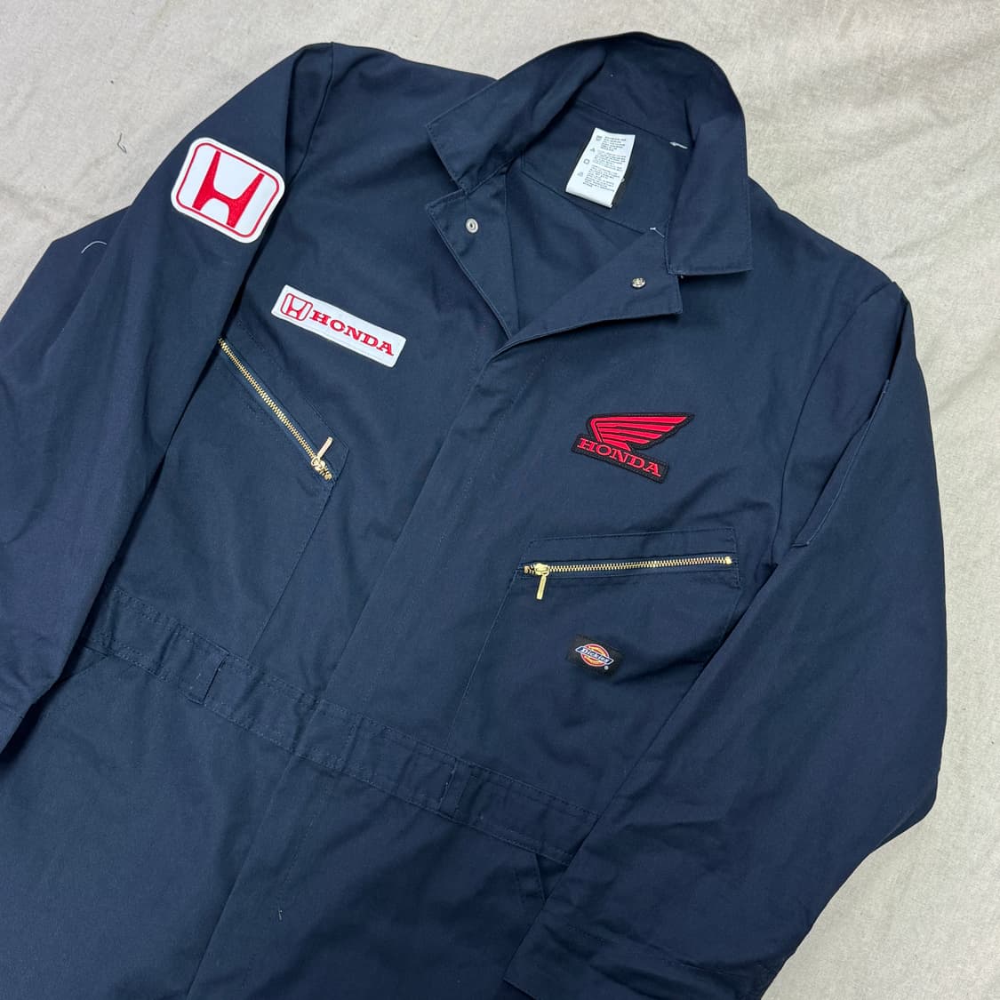 디키즈 혼다패치 카펜터 네이비 점프수트 L 상품이미지1