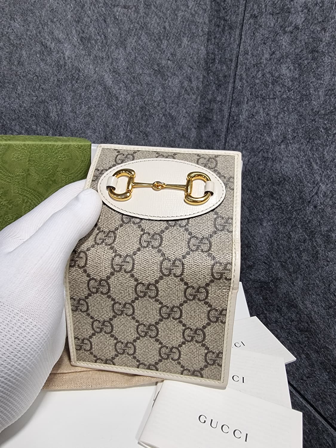 구찌 홀스빗 1955 카드 케이스 지갑 상품이미지7