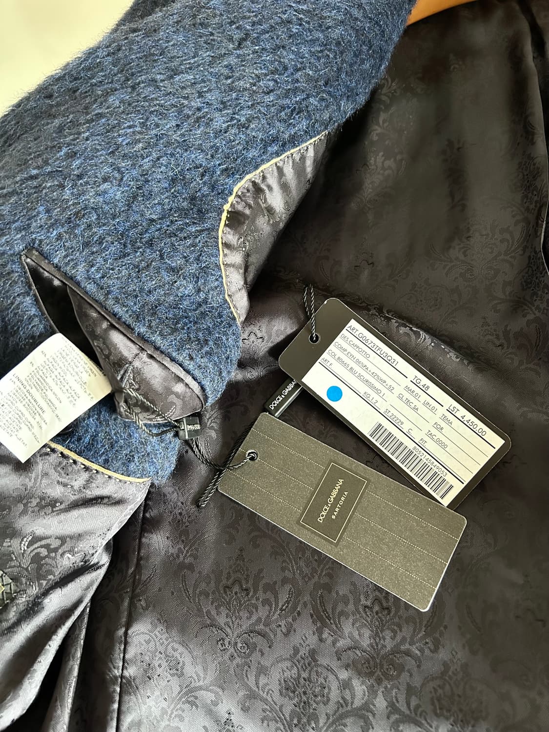 돌체앤가바나 사르토리아 알파카 코트 상품이미지5