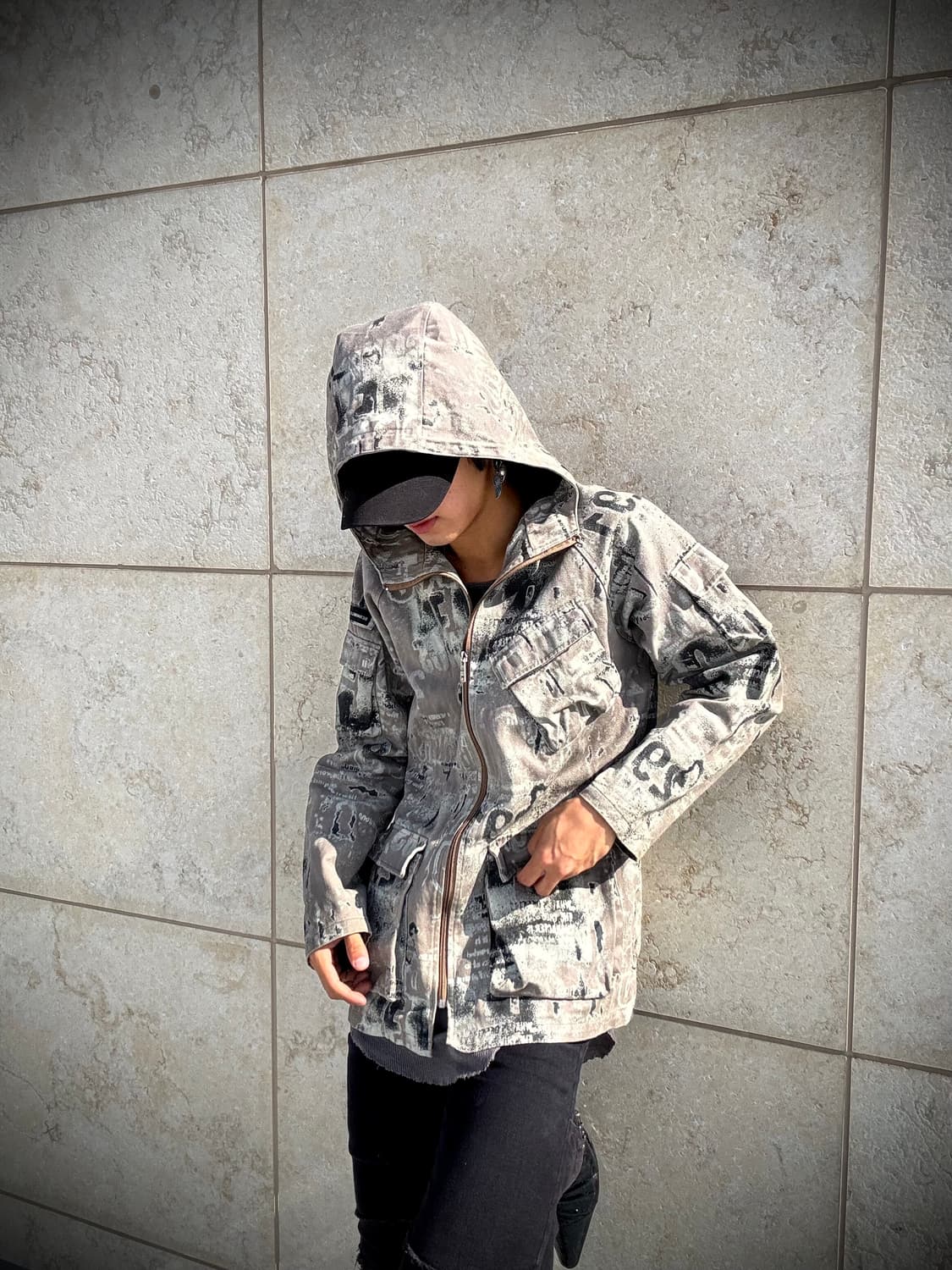 “Bernings sho”00‘s Print Multi Pocket Ho 상품이미지1