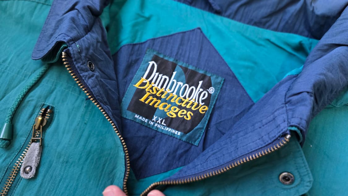 티파니 컬러 빈티지 블루종 자켓 윈드브레이커 XXL 상품이미지4