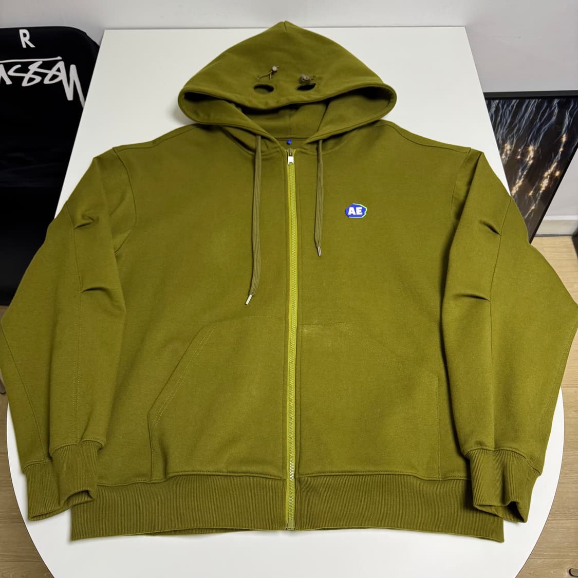 아더에러 19FW 스톤로고 후드집업 A2 상품이미지1