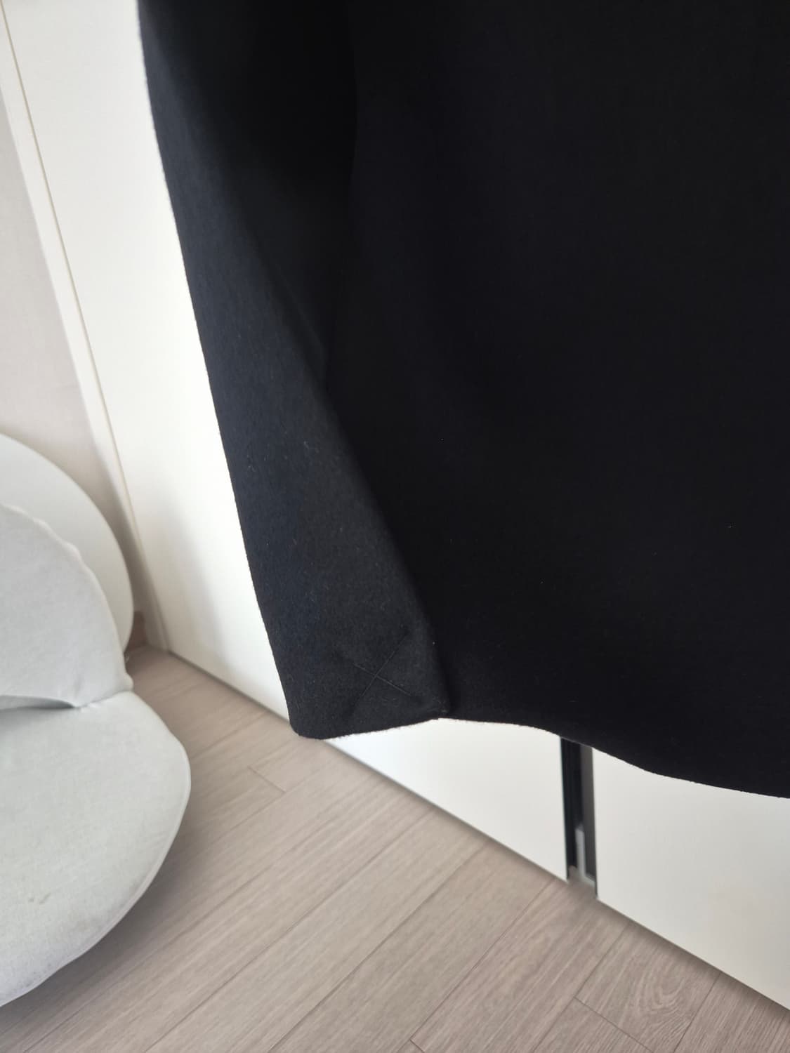 쿠어 울 캐시미어 싱글코트 블랙 S 상품이미지8