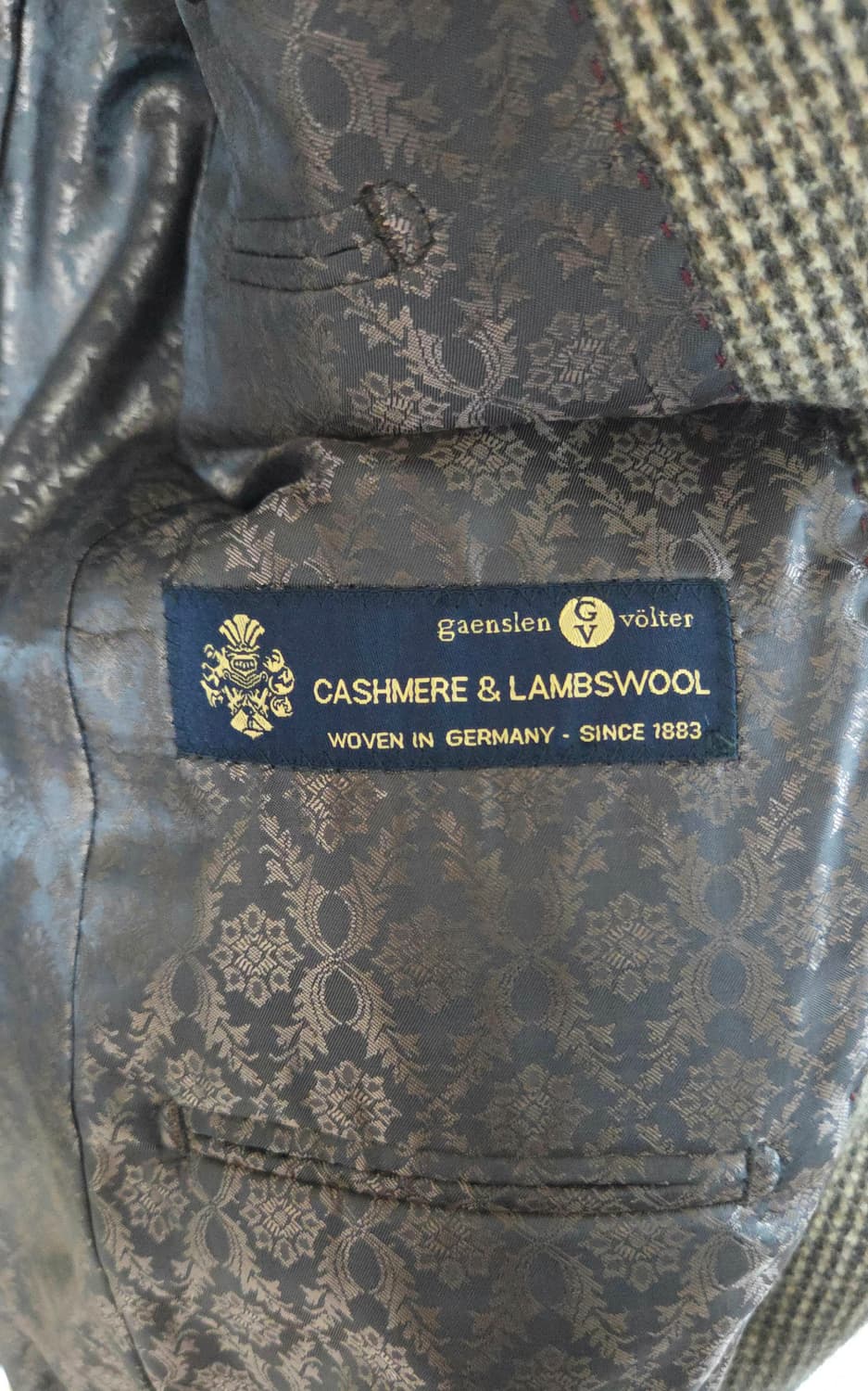 (착샷) 마에스트로 카델 헤링본 하운드투스 블레이저 상품이미지5