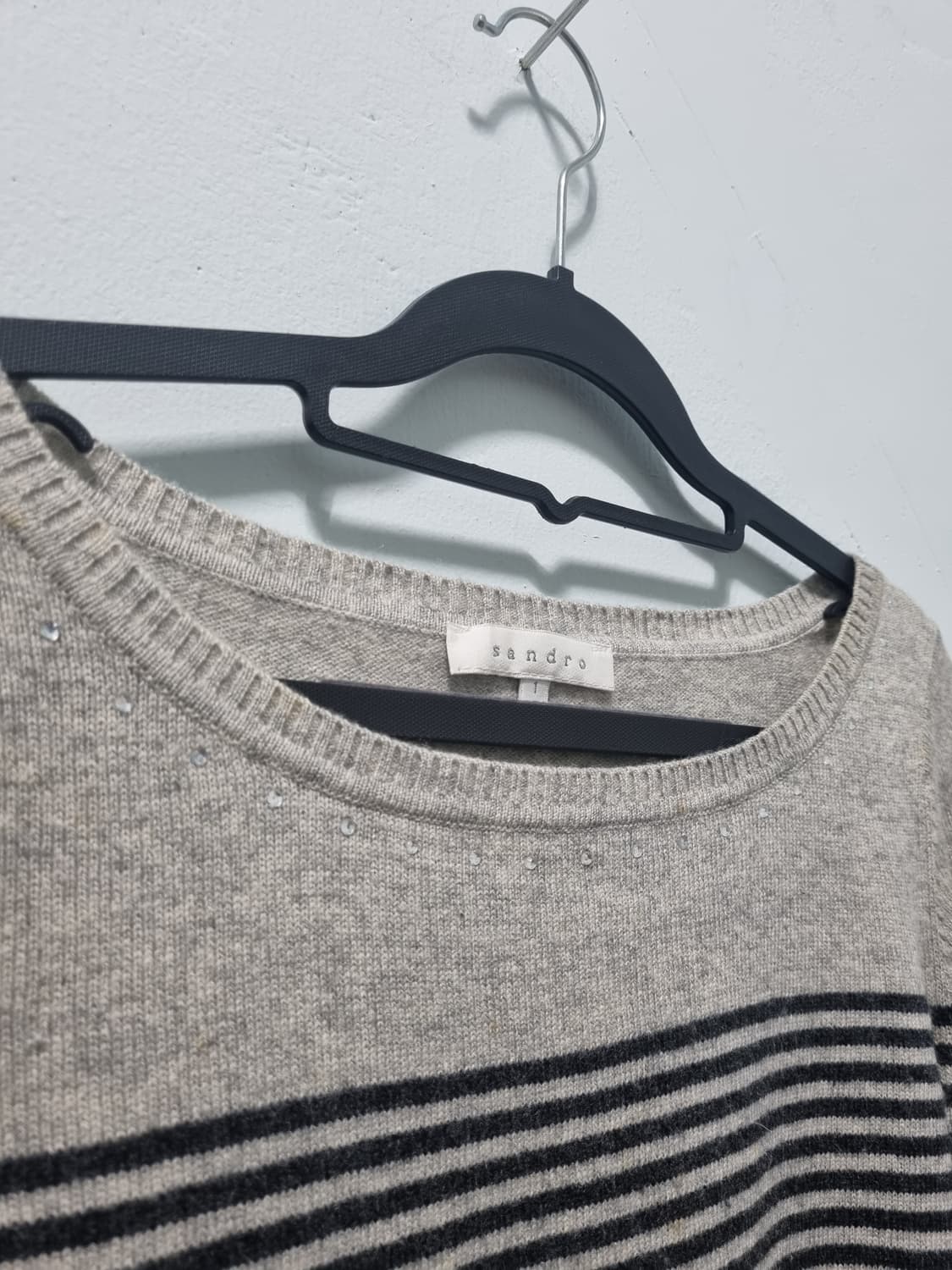 산드로 여성 모 캐시미어 니트 티 상품이미지4