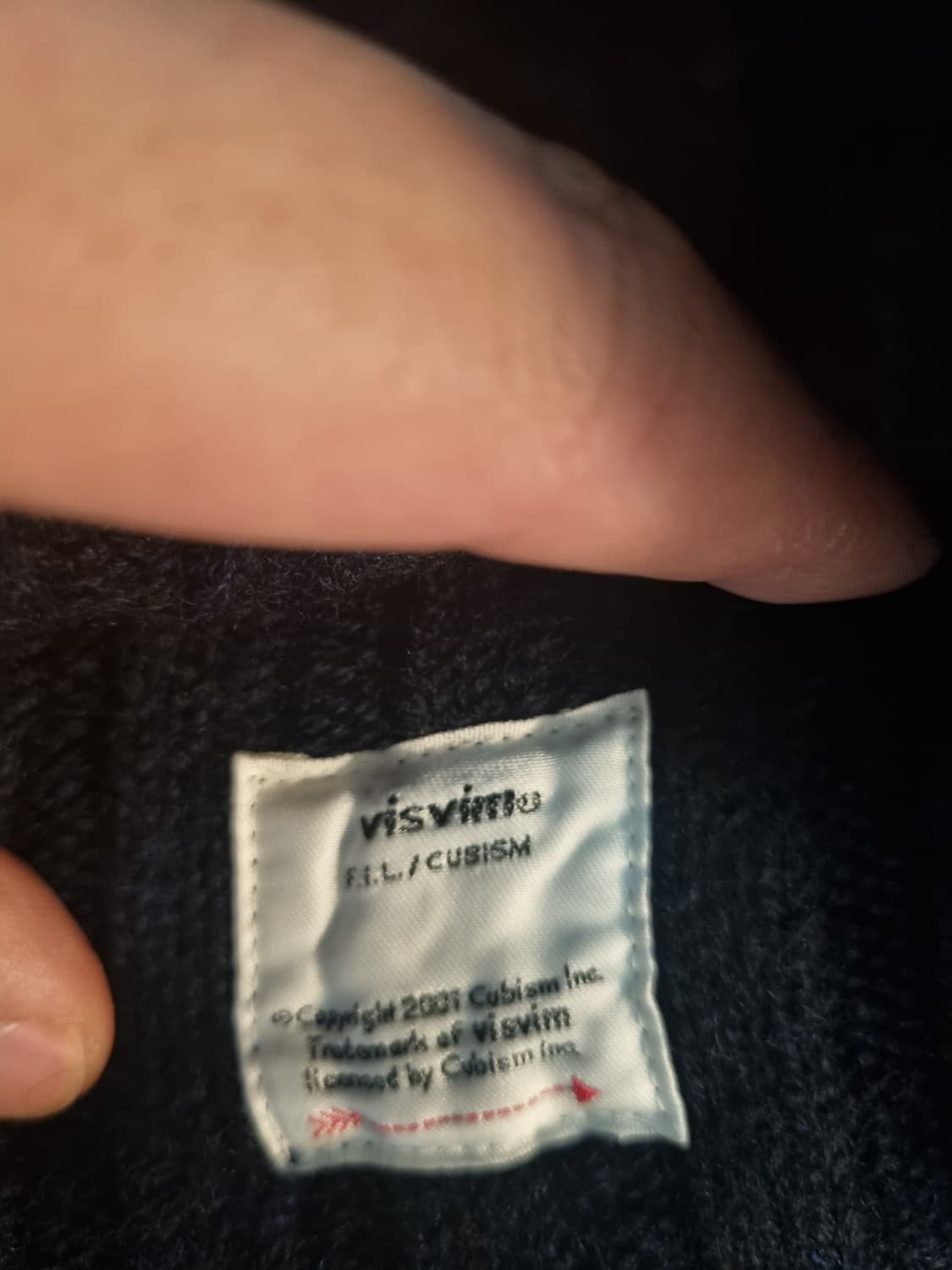 비즈빔 리브 니트 울 다크네이비 비니 상품이미지2