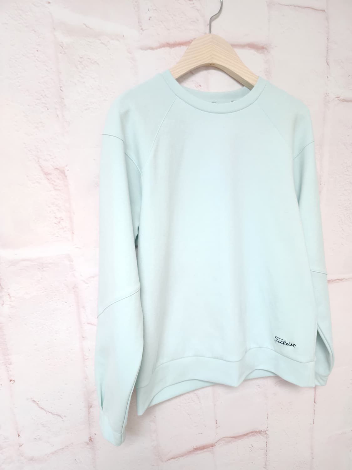 타이틀리스트 민트색 골프 맨투맨 티셔츠 상품이미지3