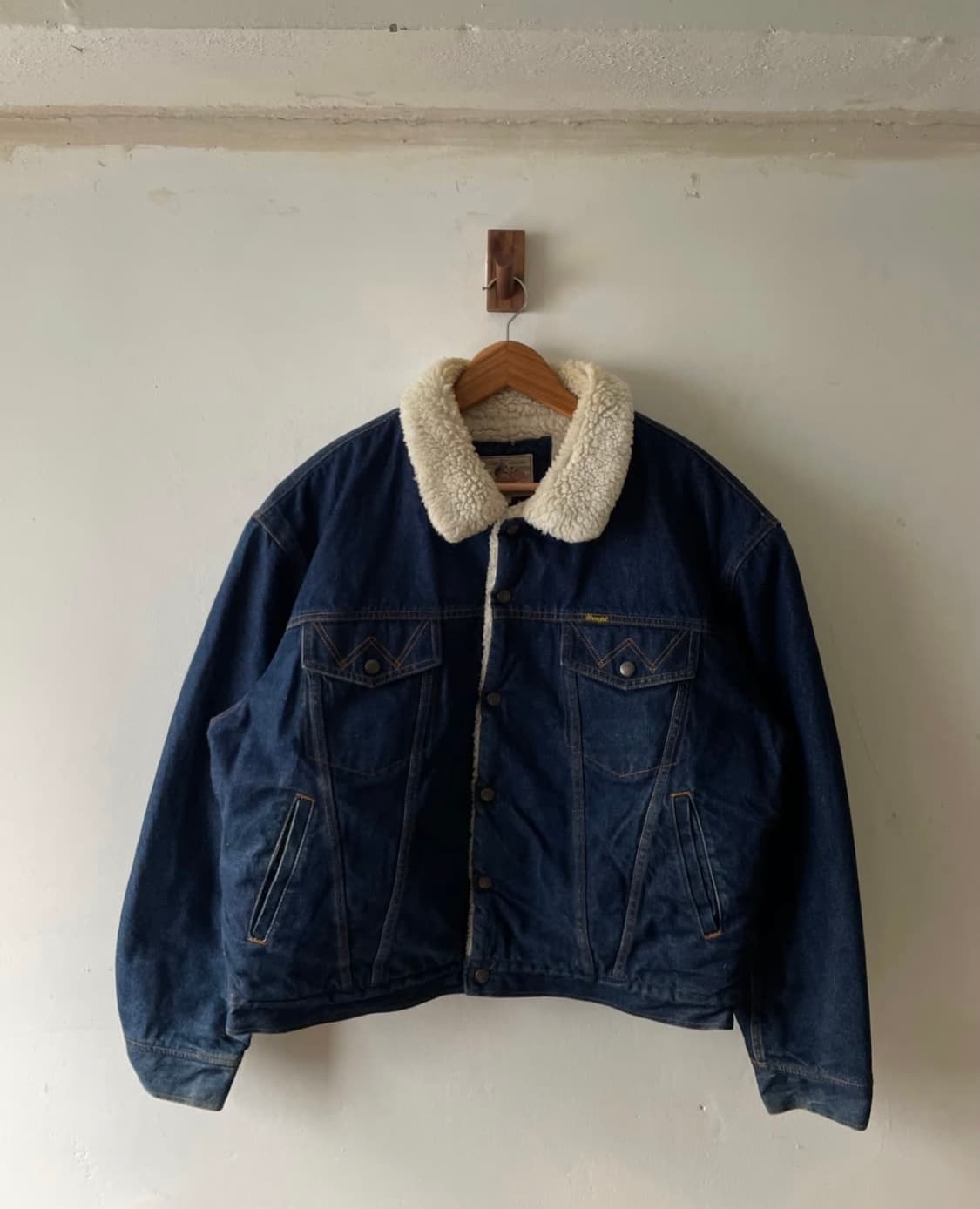 빈티지 렝글러 데님 셰르파 재킷 상품이미지2