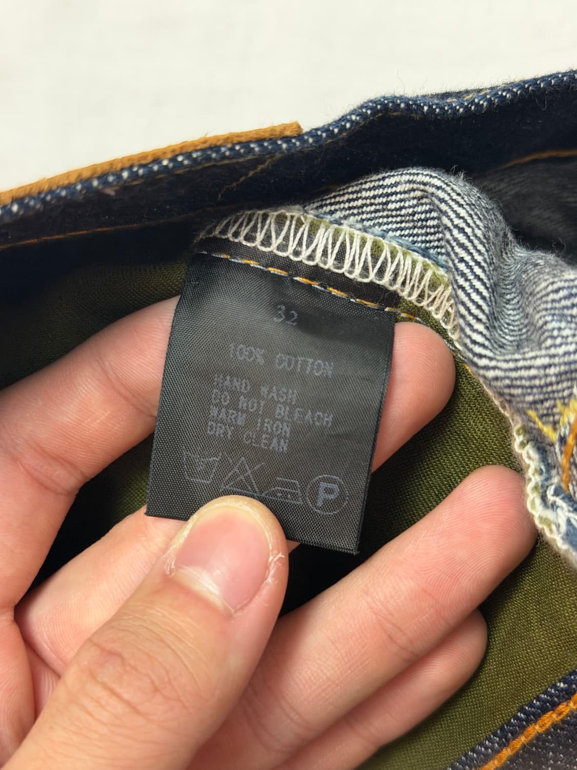 [32] 트로피클로딩 1605 생지 셀비지 더트 데님 팬츠 상품이미지6