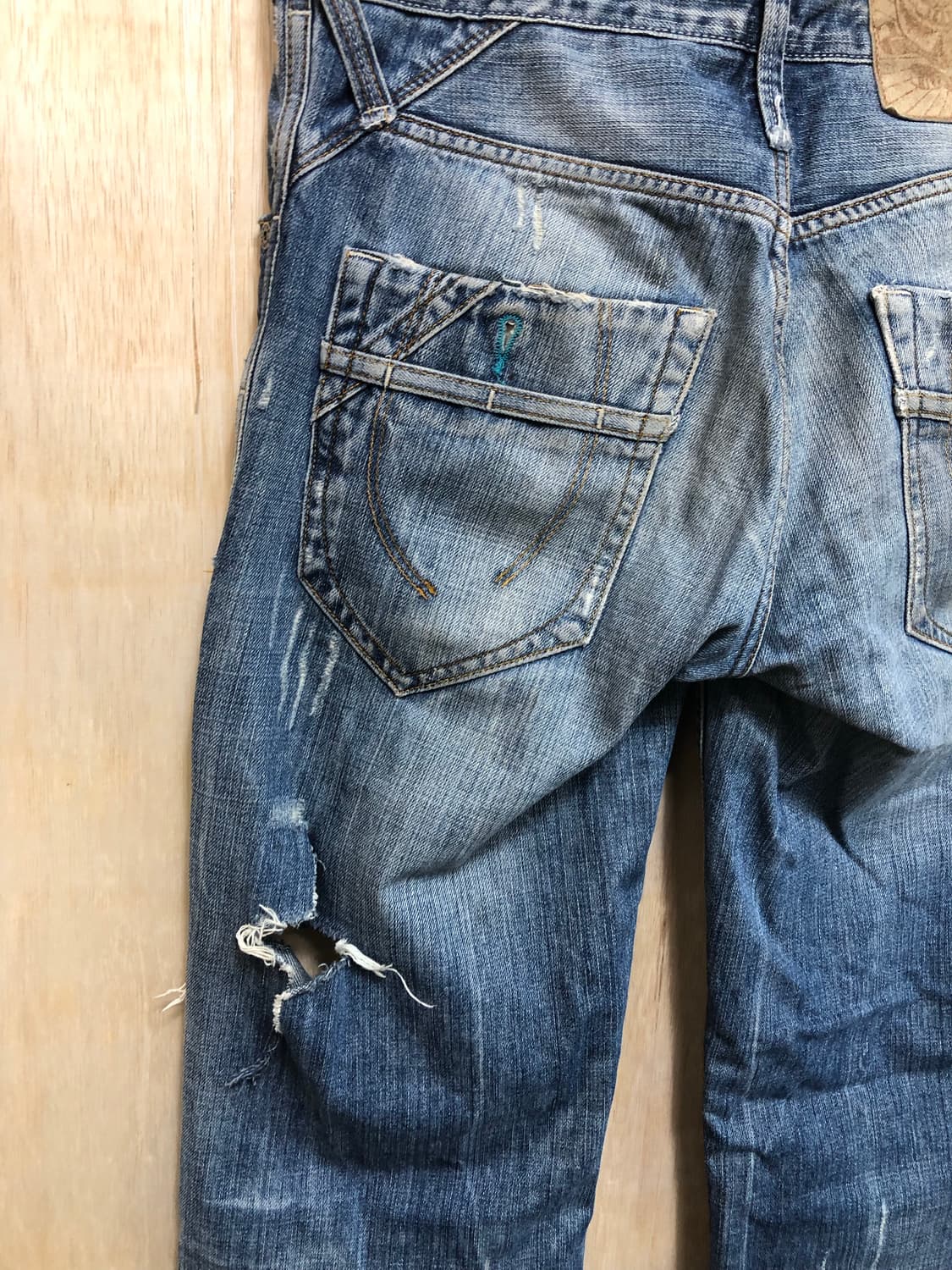 [직수입] 빈티지 데님 트라우저 상품이미지7