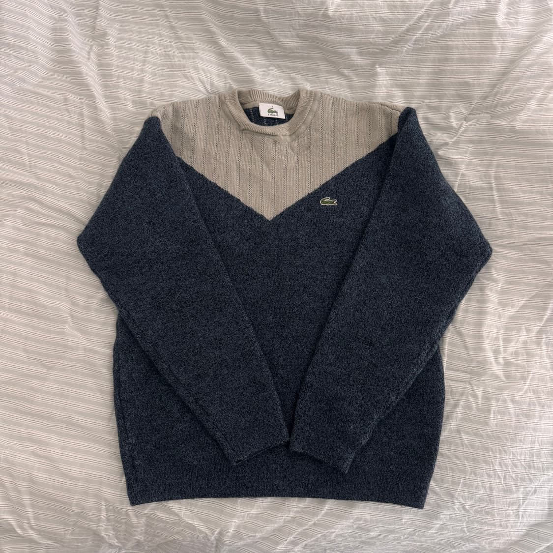 Vintage Lacoste Two-Tone Knit Sweater 상품이미지1