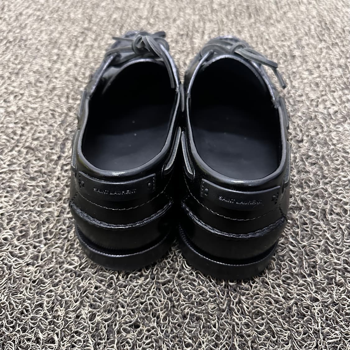 입생로랑 가죽 보트 슈즈 레더 로퍼 블랙 260 상품이미지5