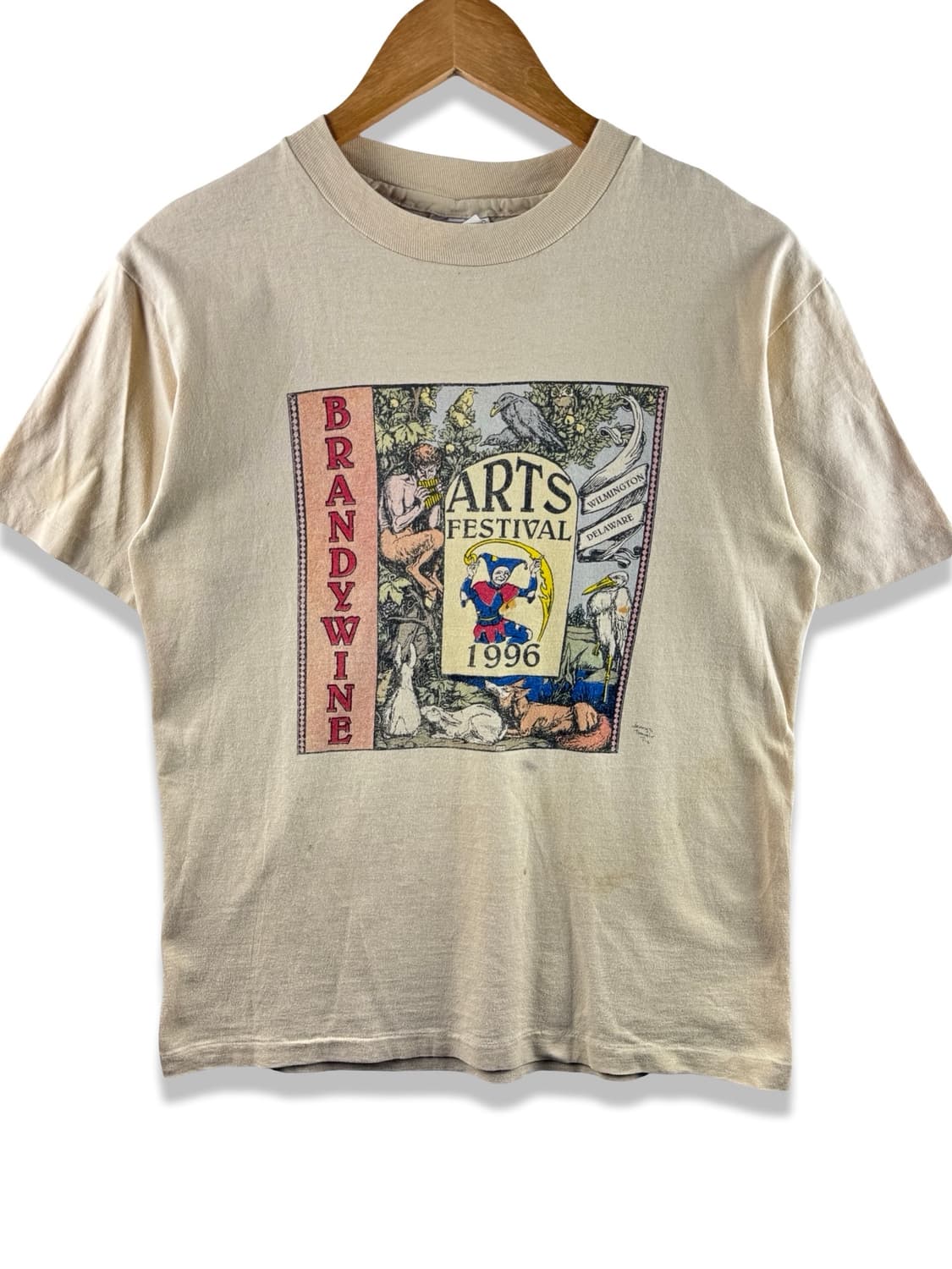 90S 미국제조 델라웨어 축제 그래픽 싱글스티치 티셔츠2288 상품이미지1