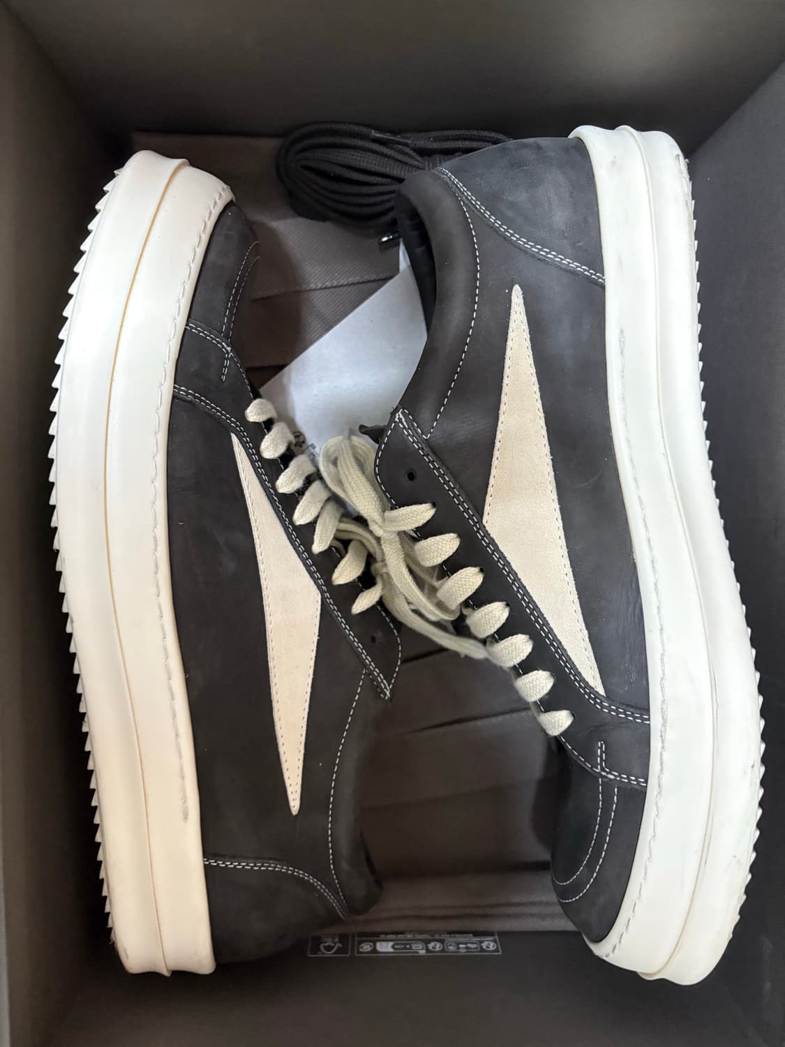 릭오웬스 룩소르 레더 릭반스 44 밑창보강 상품이미지1