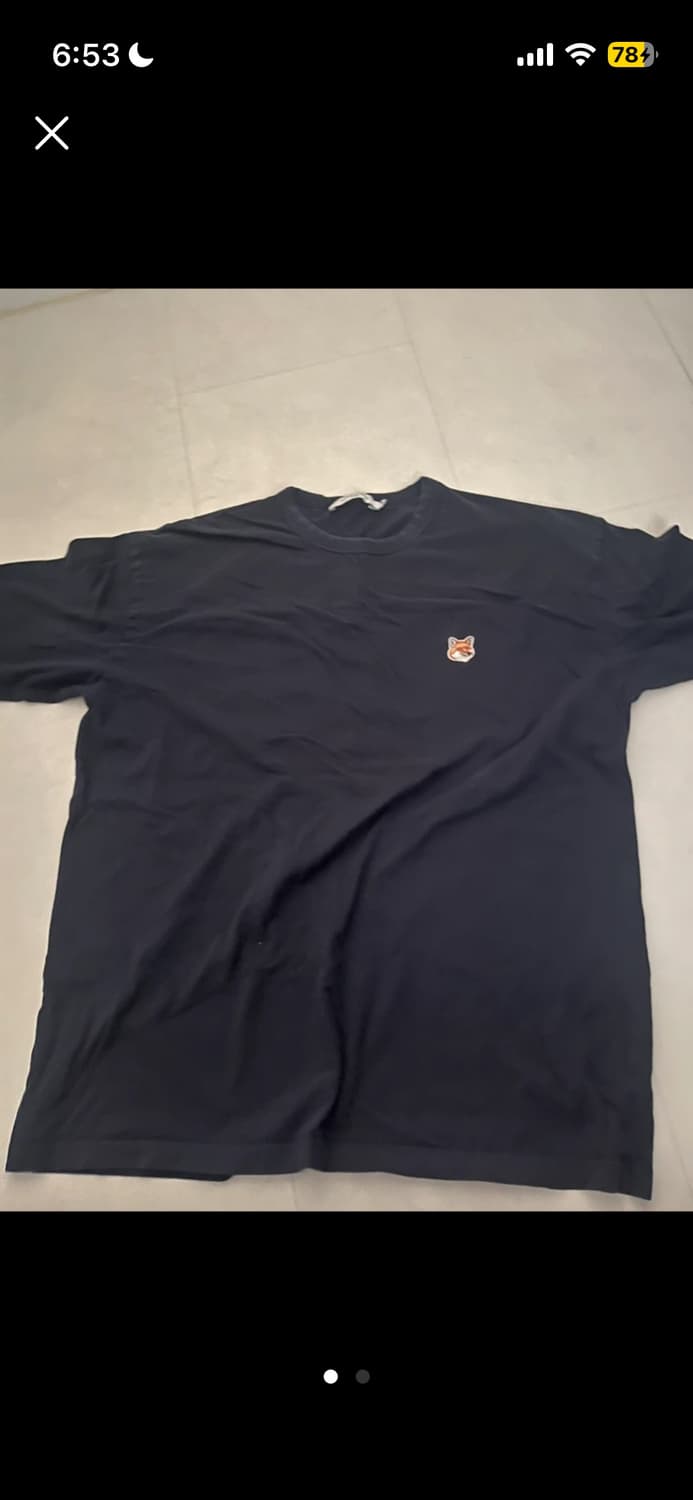 메종키츠네 롱슬리브 네이비 L 상품이미지1