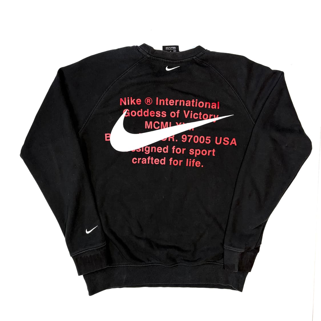 나이키 더블 스우시 블랙 맨투맨 M 상품이미지4