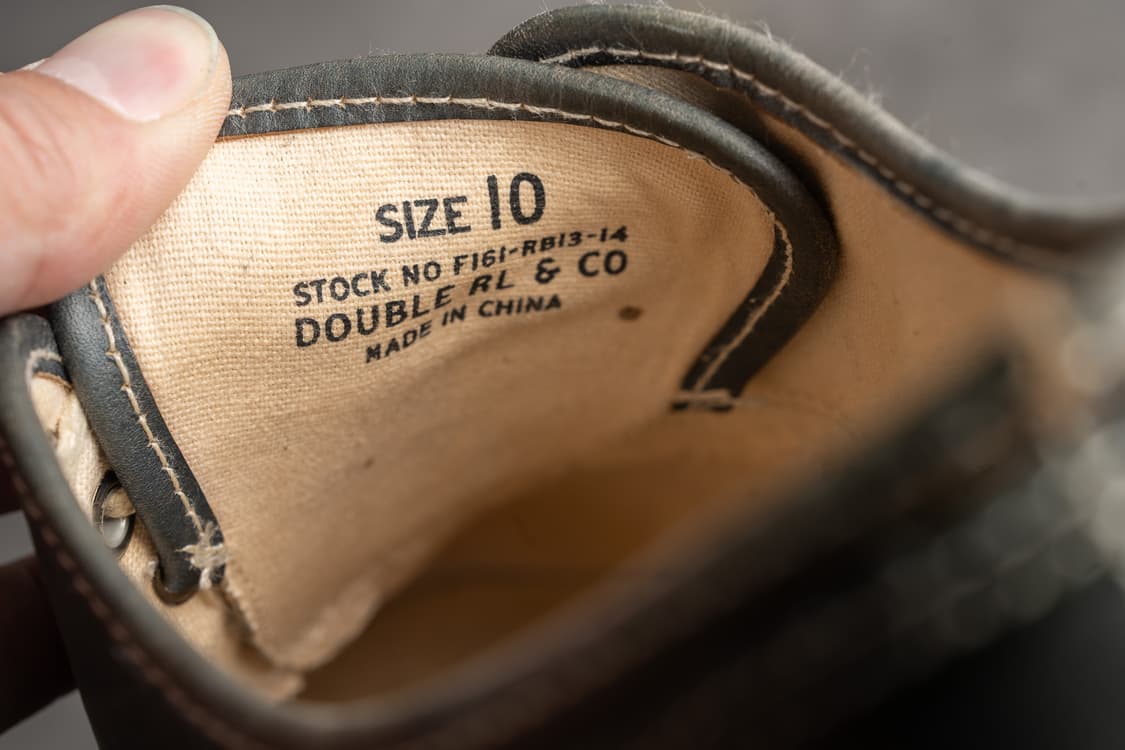 RRL 더블알엘 인디고 레더 트레이너 상품이미지5