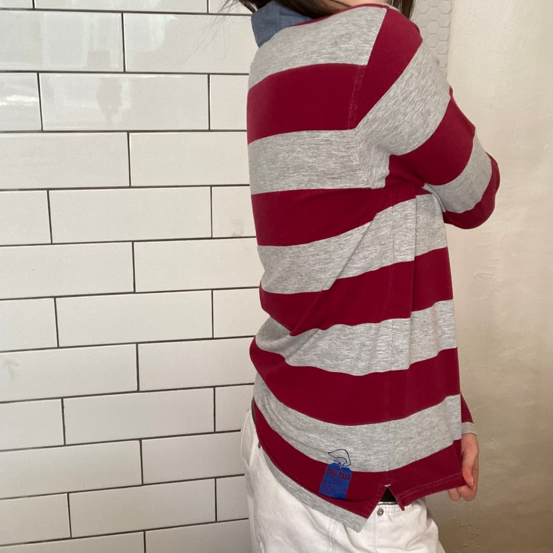 타미힐피거 슬림핏 카라 긴팔 티셔츠 상품이미지4