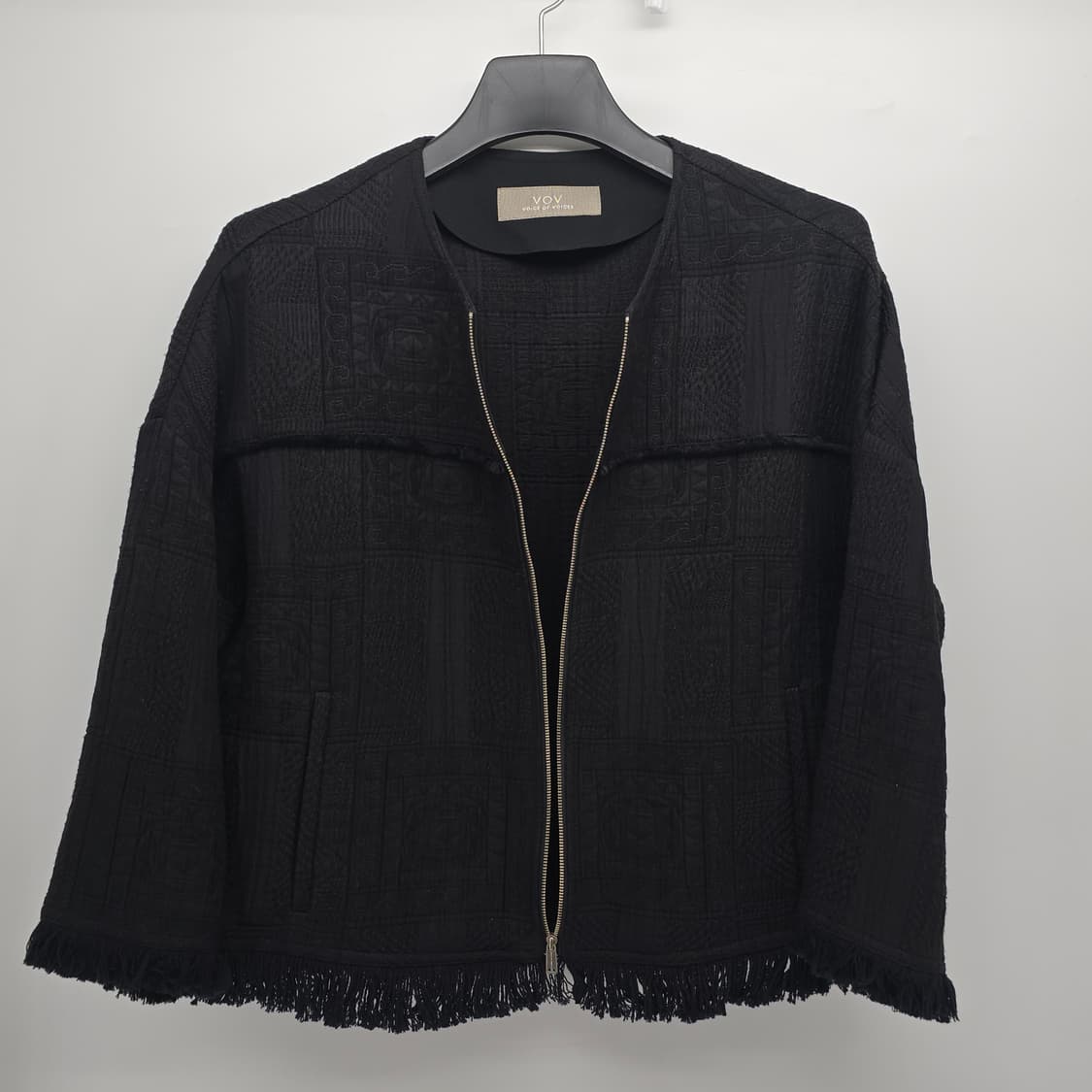VOV 자카드 텍스처 집업 자켓 상품이미지5