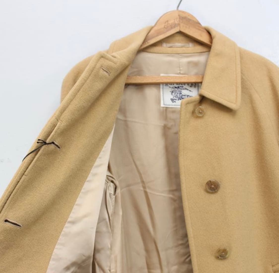 버버리 캐시미어 100% 벨티드 스텐 칼라 코트 상품이미지5