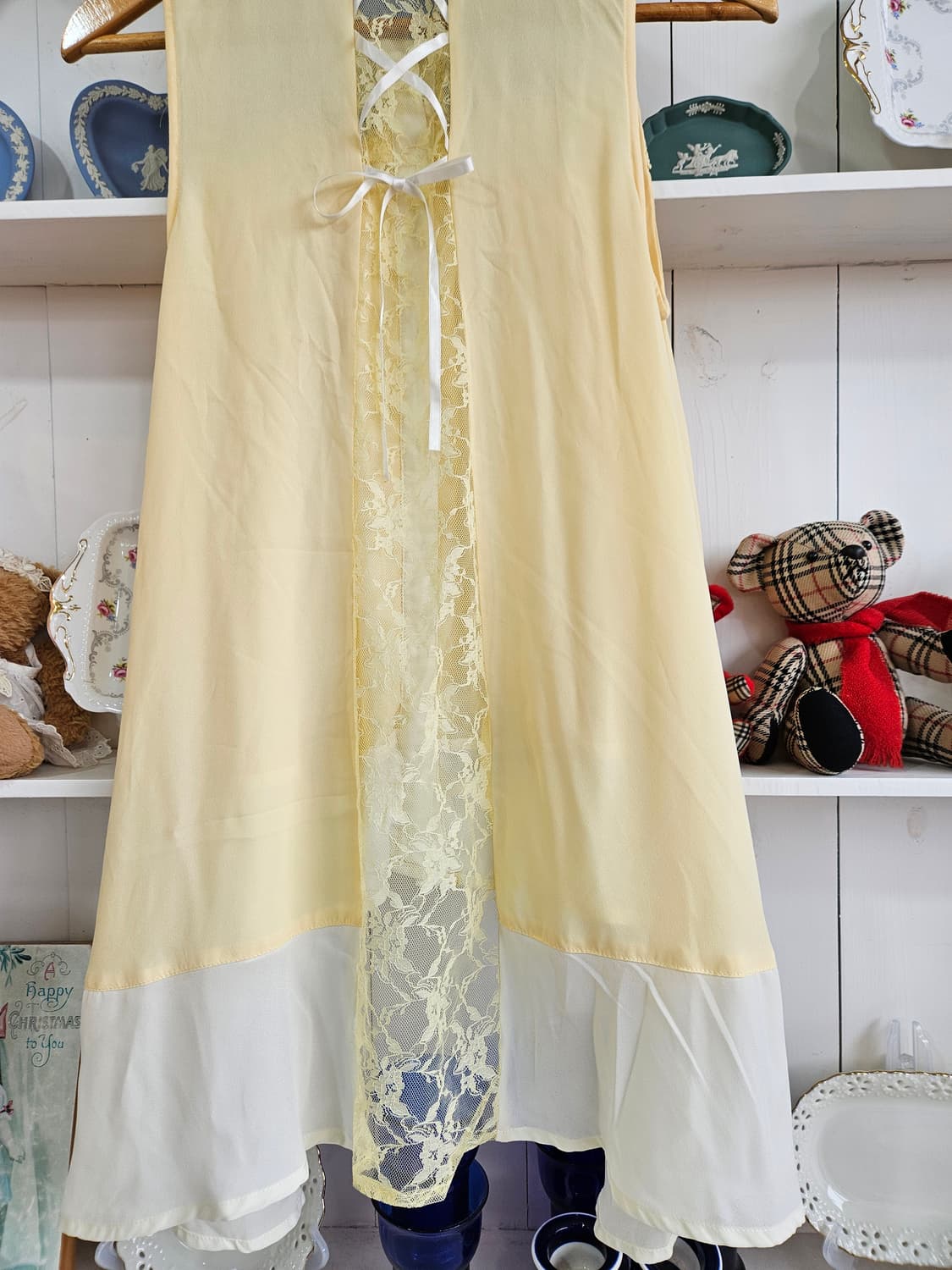 엑시즈팜(axes femme) 레몬옐로 레이스 쉬폰 원피스 상품이미지7