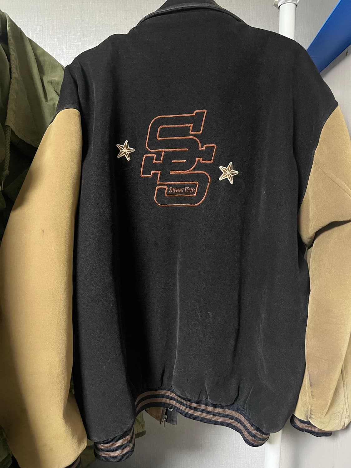 빈티지 스웨이드 바시티 자켓 상품이미지4