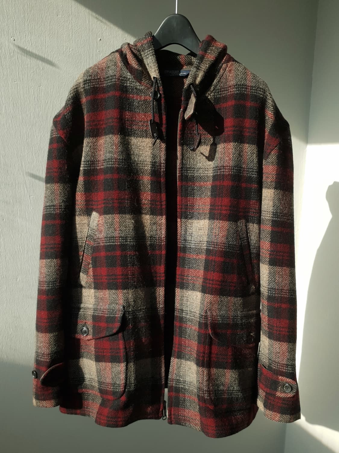 90s Polo Ralph Luren plaid wool jacket 상품이미지6