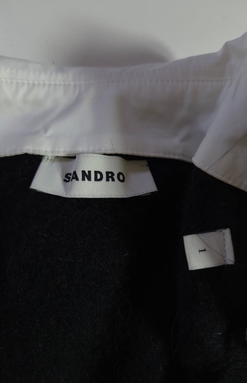 산드로 포플린 칼라 알파카 니트 탑 44 ~ 66 상품이미지9