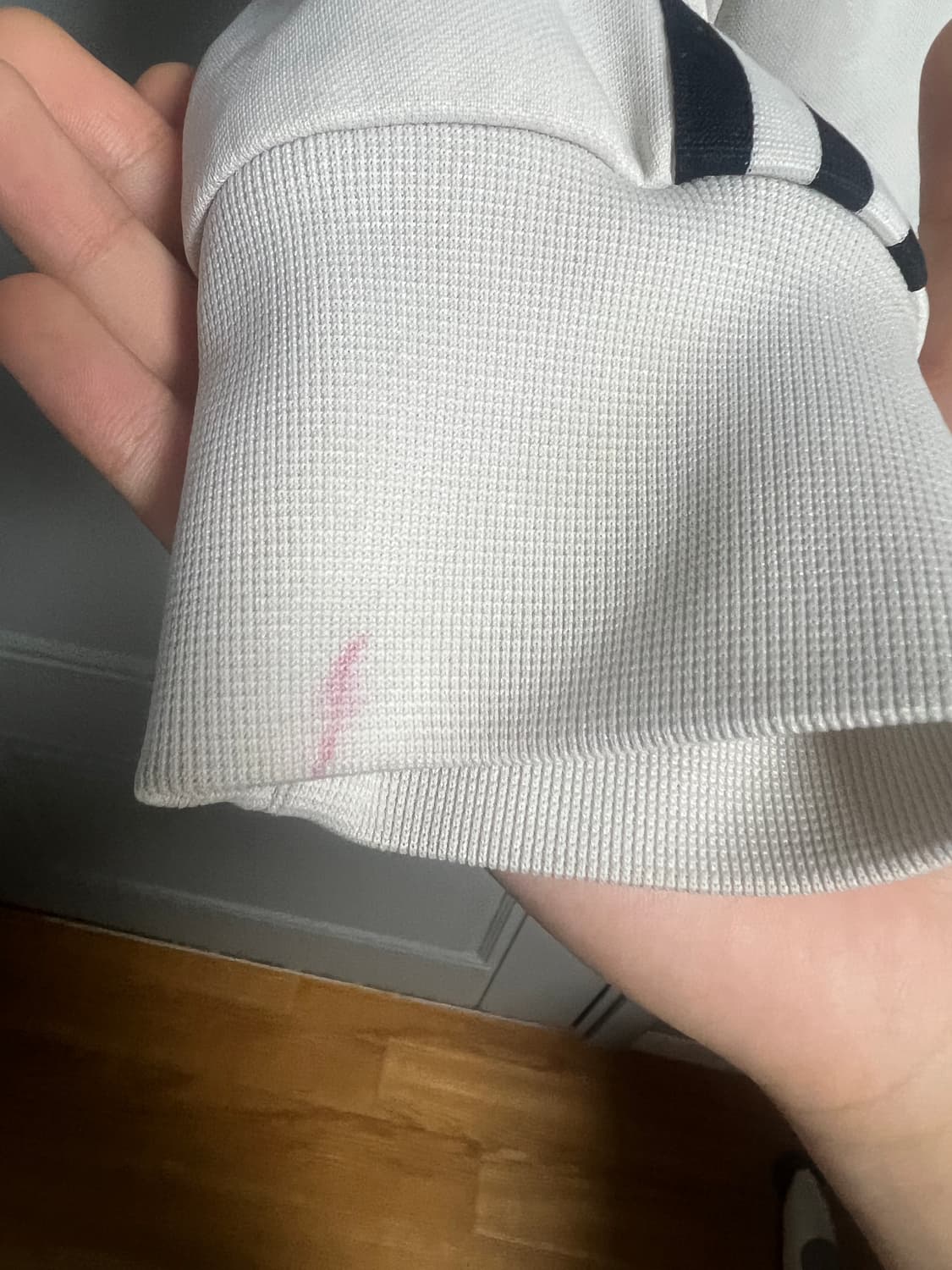 아디다스 굿이어 산레모 트랙탑 져지 자켓 흰/검 상품이미지4