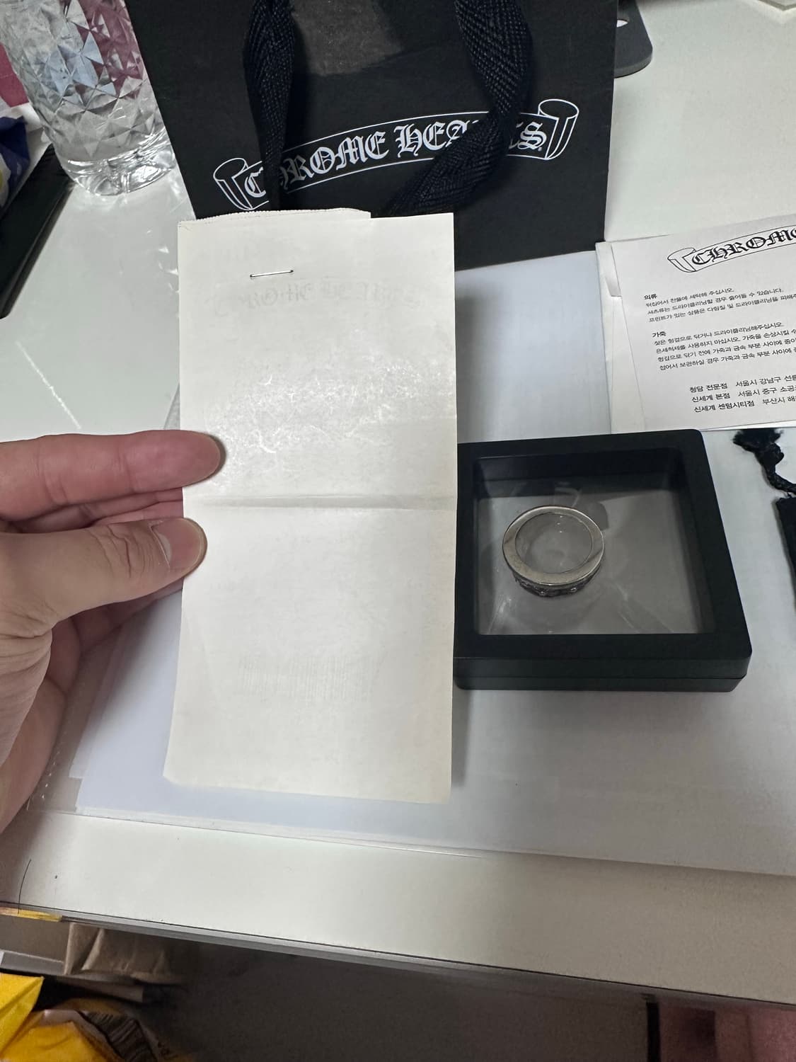 크롬하츠 v 밴드링 kr 19.5 사이즈  상품이미지5