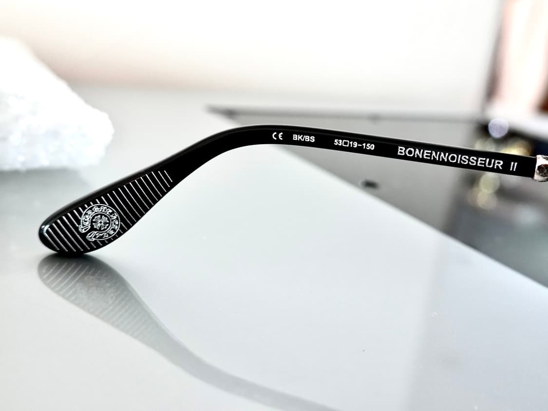 크롬하츠 보넨노이슈어2 블랙/브러쉬드실버 안경 상품이미지8