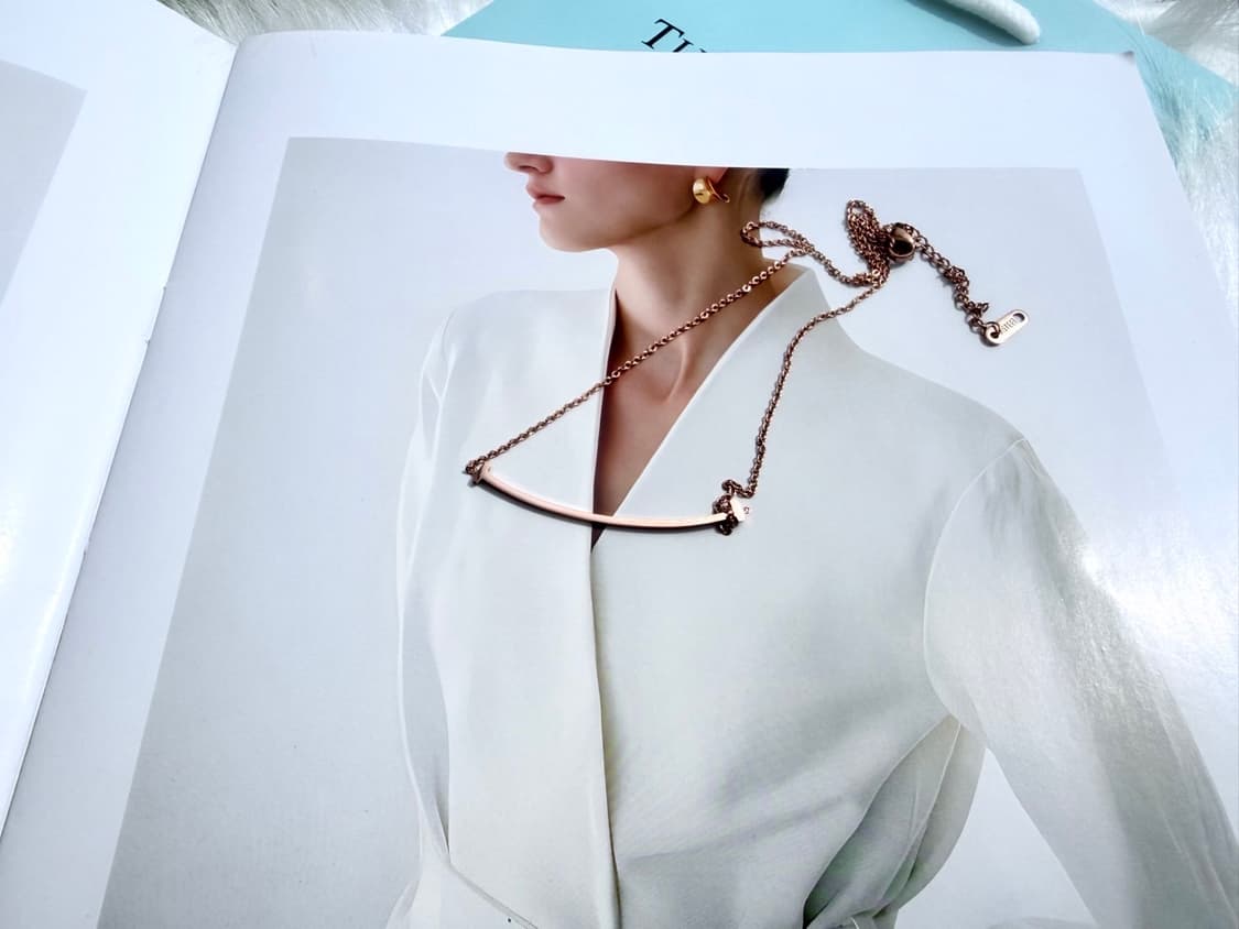 티파니앤코 스마일 팬던트 목걸이 로즈골드 상품이미지10