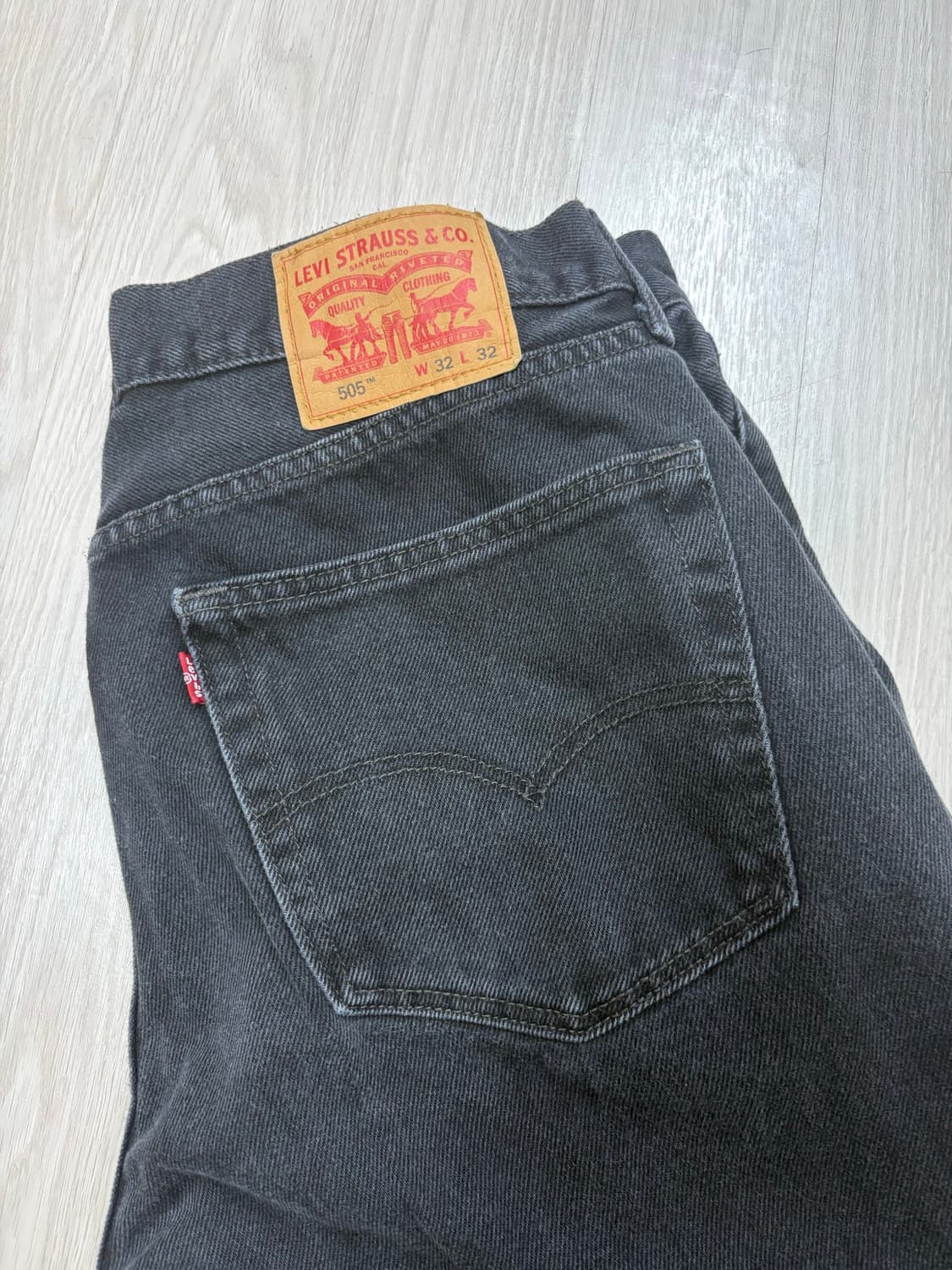 빈티지 리바이스 505 흑청 블랙 W32 L32 상품이미지1