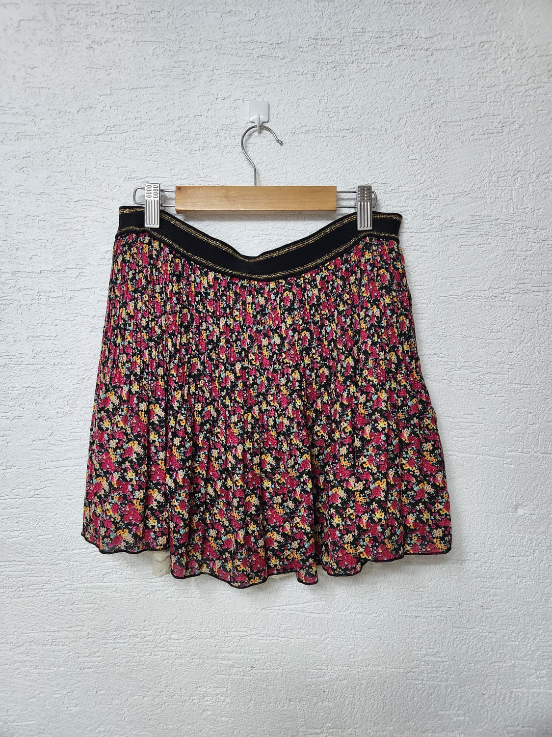 잔꽃 플리츠 밴딩 스커트 상품이미지1