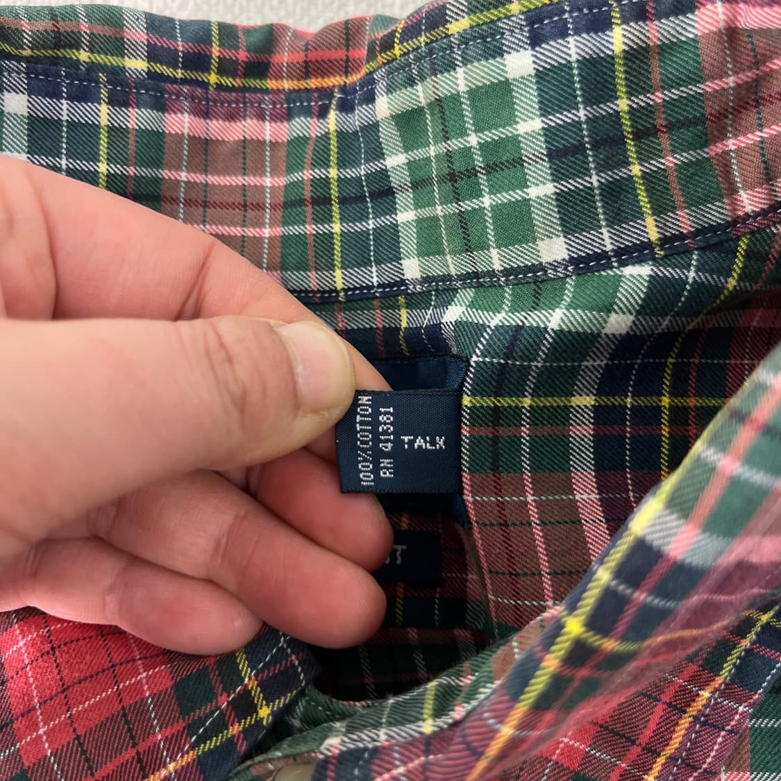 100 폴로랄프로렌 빈티지 체크 셔츠 상품이미지5