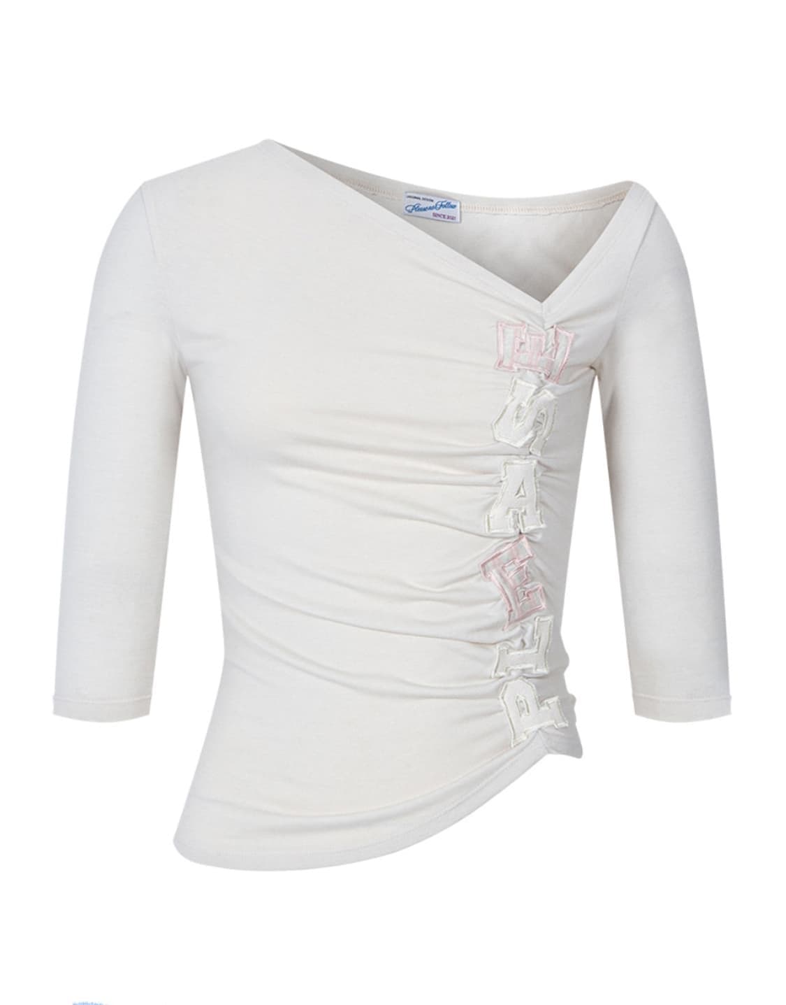 플리즈노팔로우 쥴리 언발 패치 탑 바닐라 상품이미지2