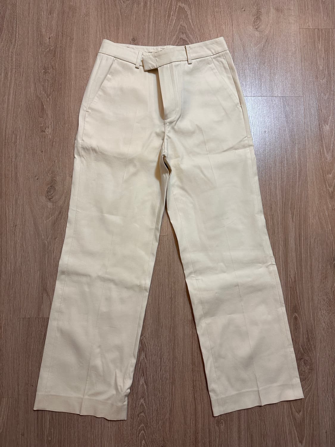 LFM cotton straight trousers / ivory 상품이미지2
