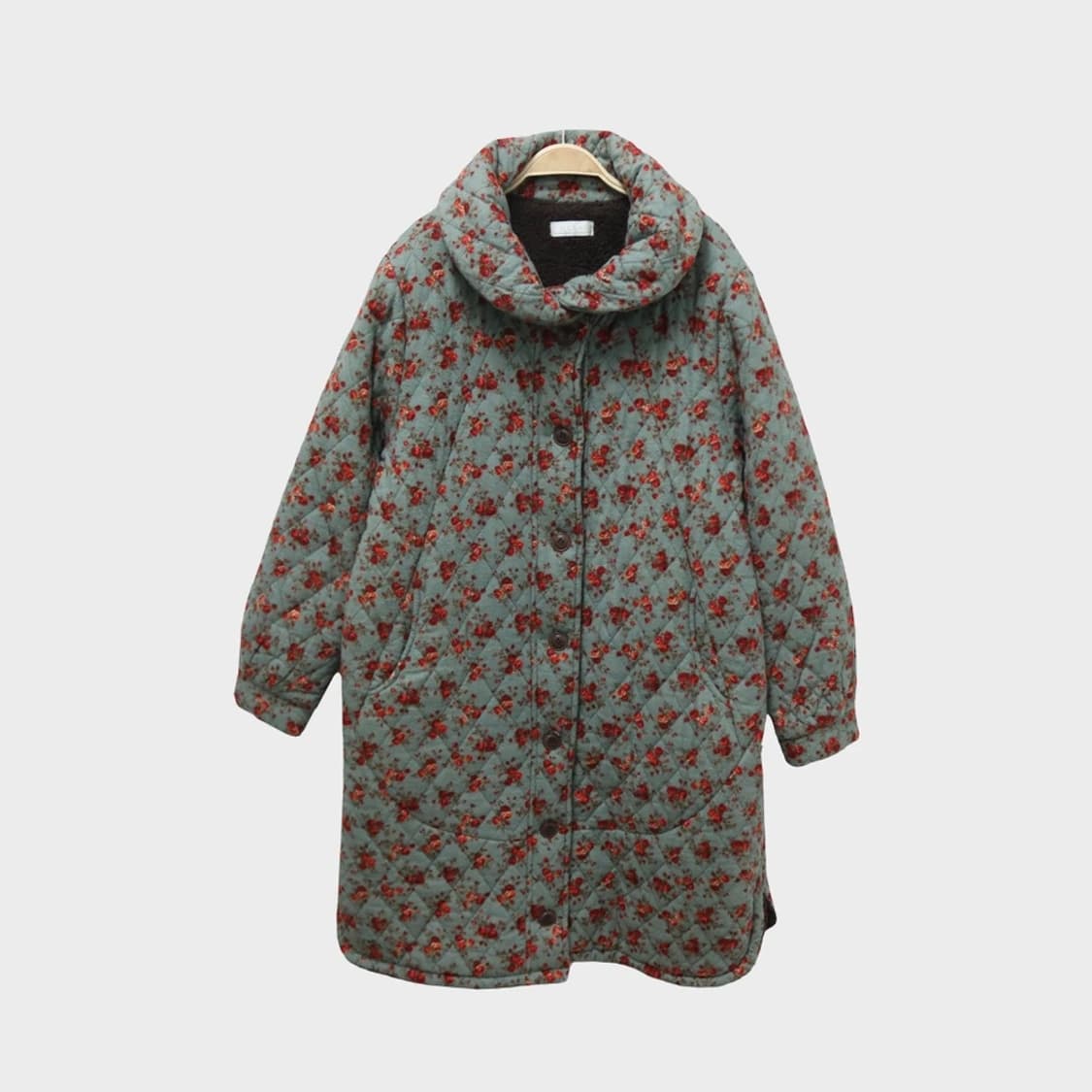 헤라 빈티지 플라워 퀼티드 코트 61113 상품이미지1