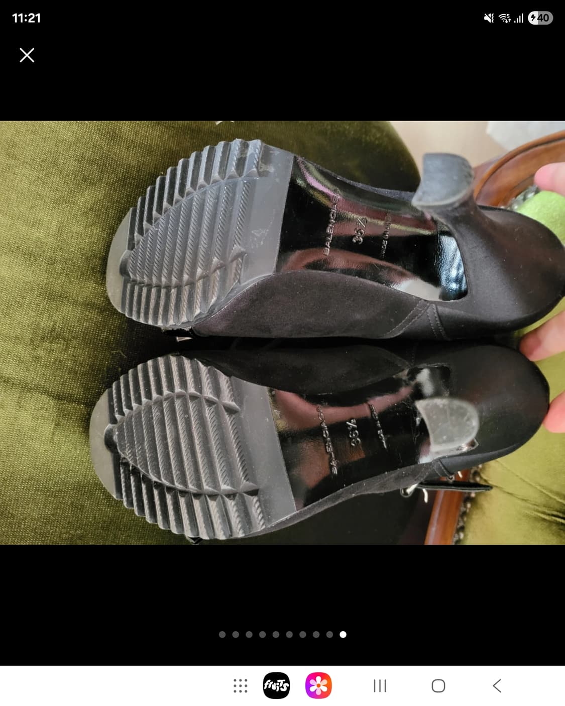 박스채 새상 발렌시아가 니콜라스 제스키에르 레이스업 부티 부츠 상품이미지10