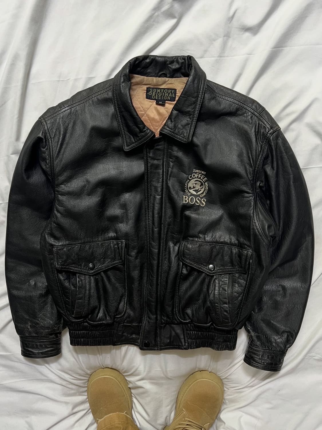 선토리보스 커피 가죽 자켓 상품이미지3