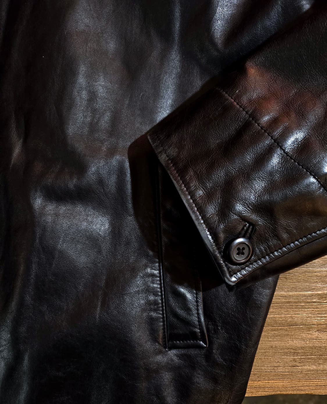 올드 갭 레더 카코트 (GAP Leather Car Coat) 상품이미지5