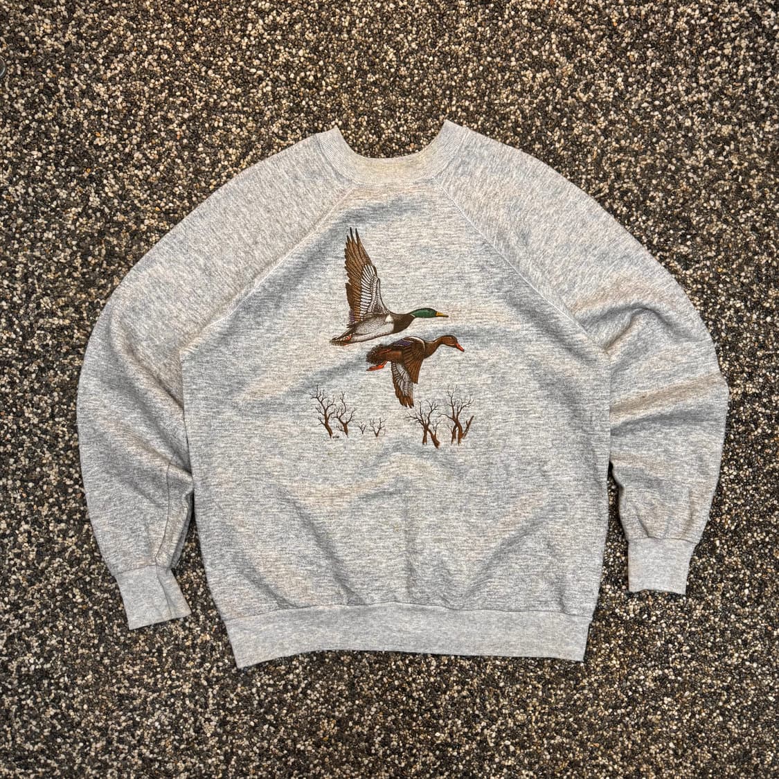 90s 빈티지 덕 헌팅 스웻셔츠 맨투맨 made in USA (L) 상품이미지1