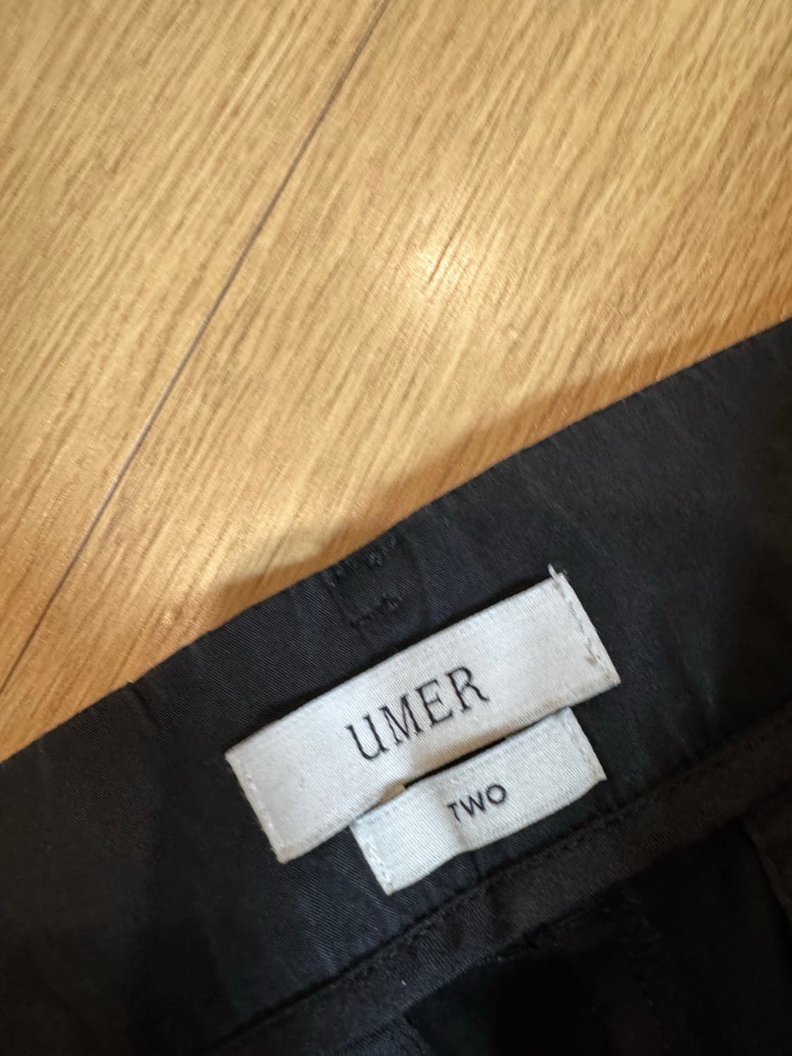 umer 유메르 블랙 코튼 팬츠 상품이미지4